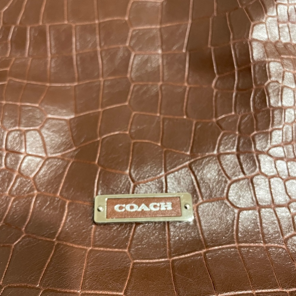 Coach Christmas!! Avery Embossed Croc Hobo Purse